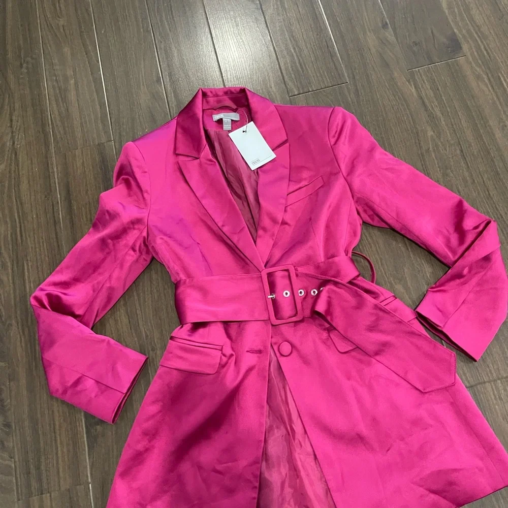 Elegant Pink Women's Blazer - Picture 6 of 7
